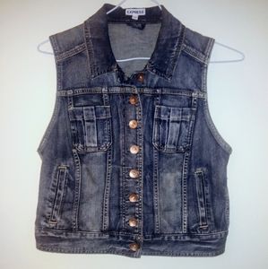 Express women's Denim vest